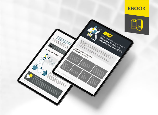 Mockup of tablets reflecting the e-book's internal content