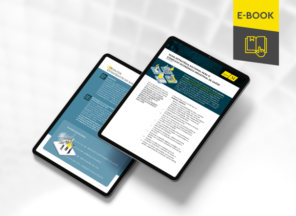 Mockup de tablets refletindo o conteúdo interno do e-book
